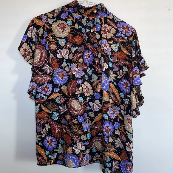 T Tahari Patterned Blouse - Picture 3 of 3